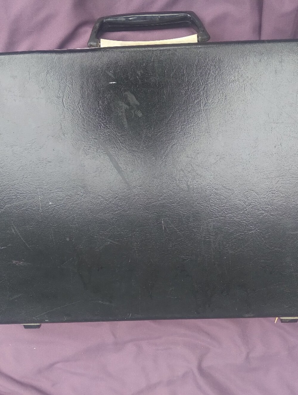 Vintage Samsonite Black Hard Briefcase+key